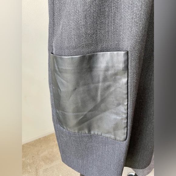 J.Crew sleeveless dress. Faux leather pockets. Dark grey size 8 - Picture 2 of 15